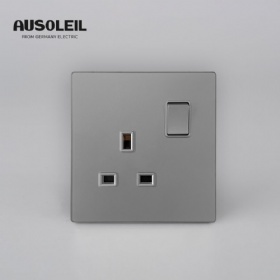 A80022 13A 1gang switch +socket single pole